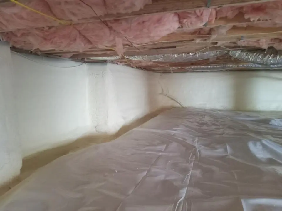 Crawl space encapsulation with closed-cell spray foam for Spray Foam Roofing in Avon Lake